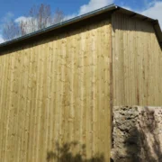 Habillage d'un hangar agricole metallique