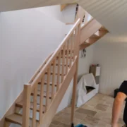 Escalier quart tournant droit